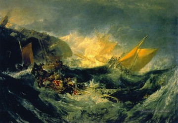 Shipwreck Turner Peinture à l'huile